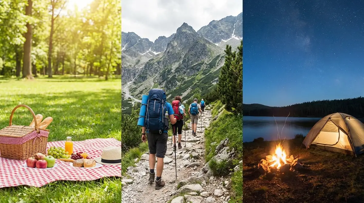 ピクニックとハイキング・キャンプの違いを比較表で解説