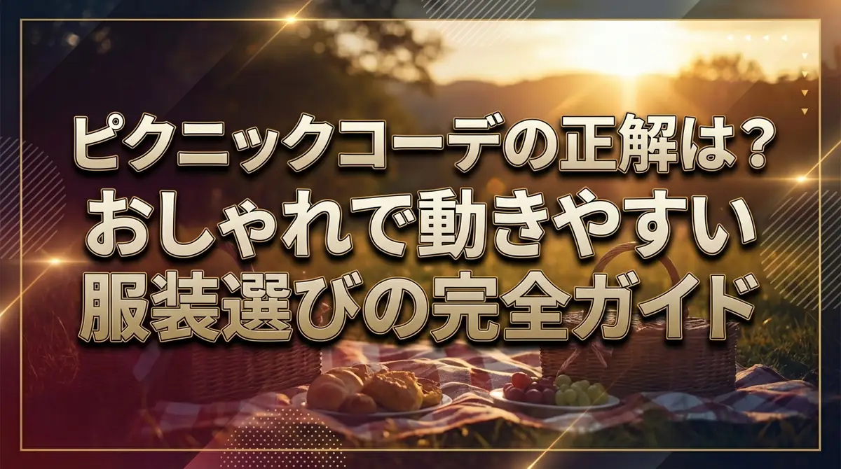 ピクニックコーデの正解は?おしゃれで動きやすい服装選びの完全ガイド