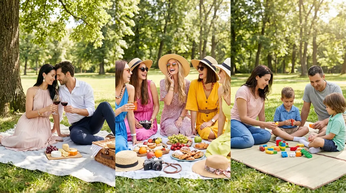 【シーン別】デート・女子会・家族で変わるピクニックの服装