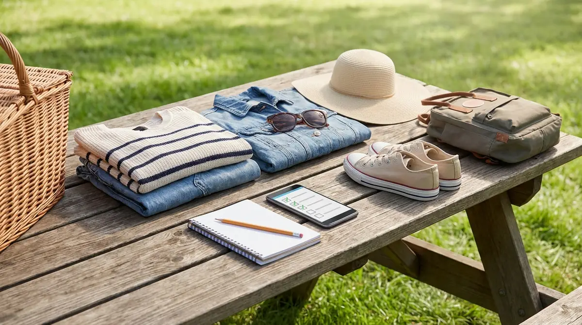 ピクニック当日の持ち物チェックリスト【服装関連】