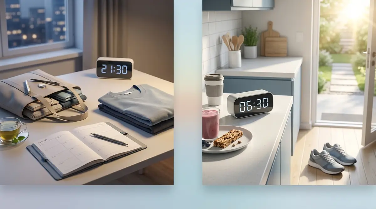 前日準備→当日朝の時短スケジュール