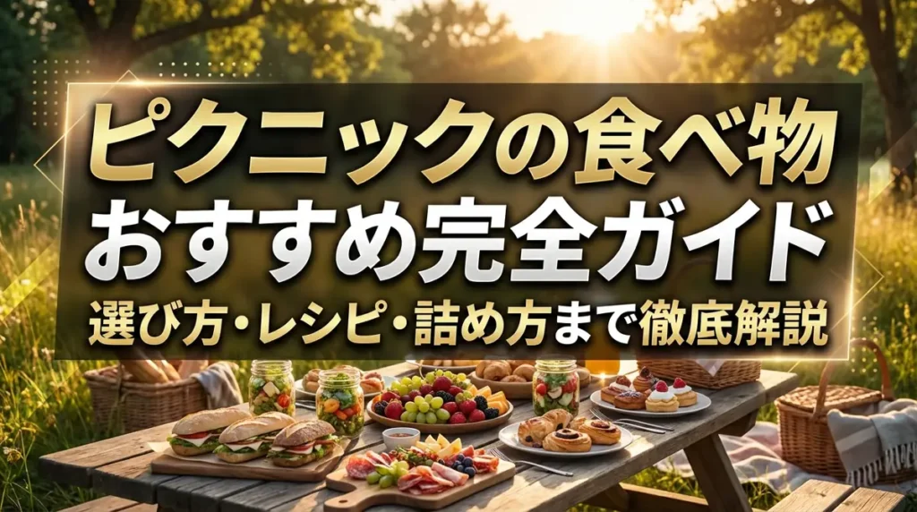 ピクニックの食べ物おすすめ完全ガイド｜選び方・レシピ・詰め方まで徹底解説