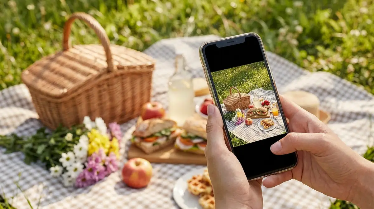 【撮影テクニック】スマホでおしゃれなピクニック写真を撮るコツ