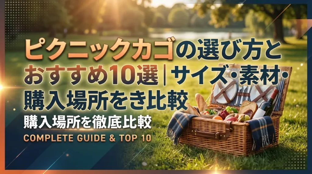 ピクニックカゴの選び方とおすすめ10選｜サイズ・素材・購入場所を徹底比較