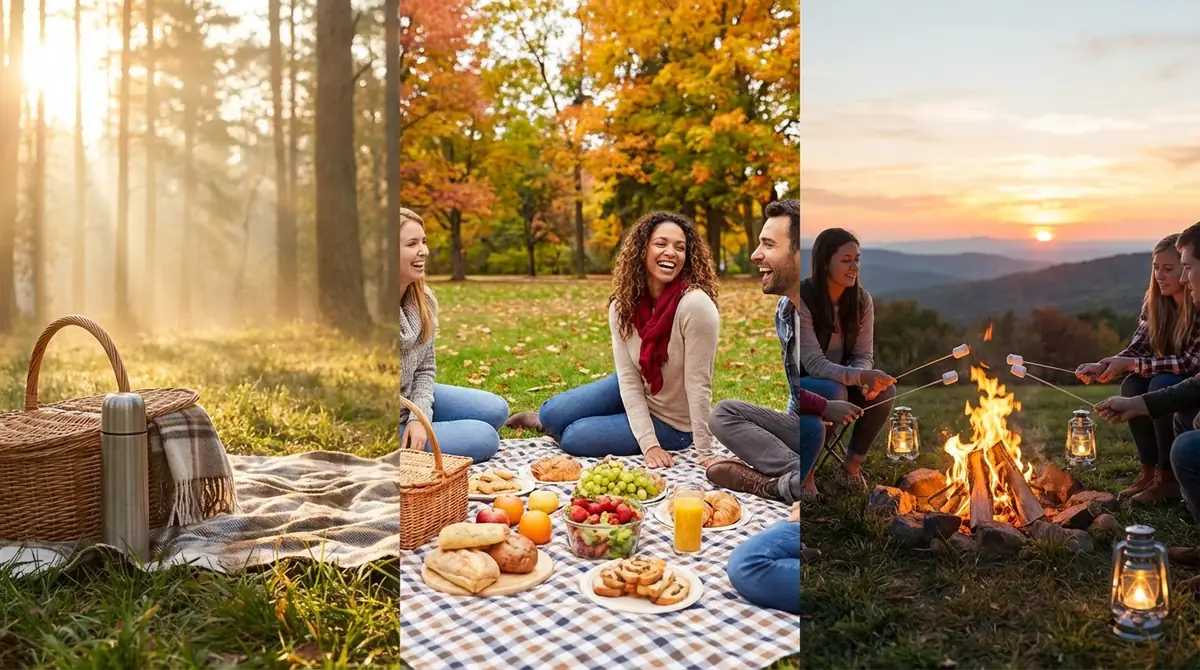 秋ピクニックの1日タイムスケジュール例