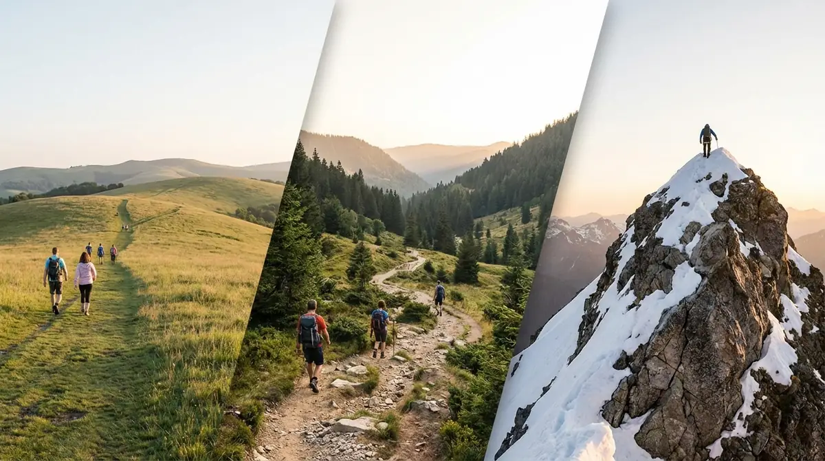 遠足・トレッキング・登山との違いも整理しよう