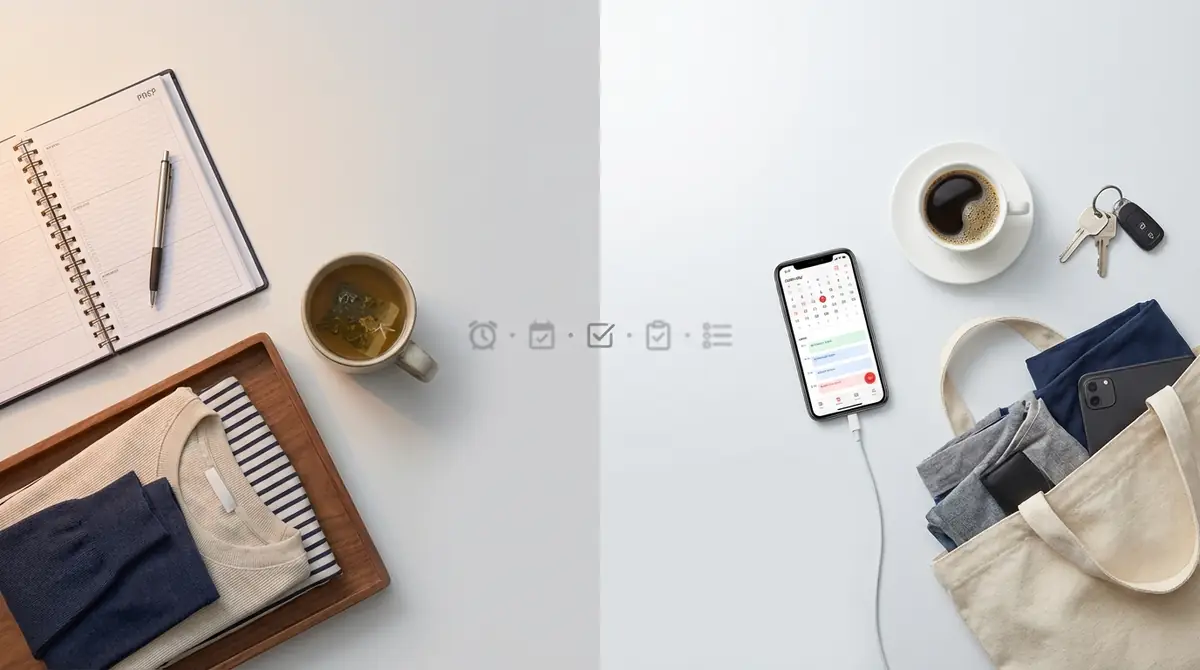 前日〜当日の準備タイムライン