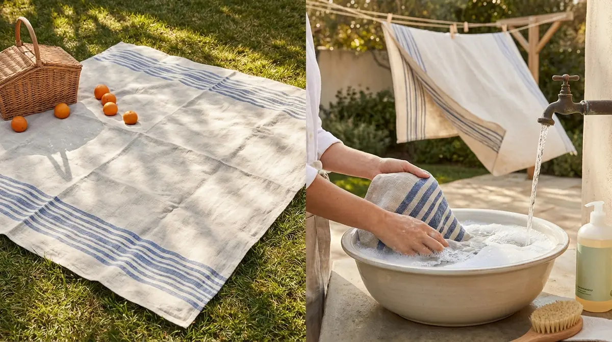 ピクニック布のお手入れ・洗濯方法