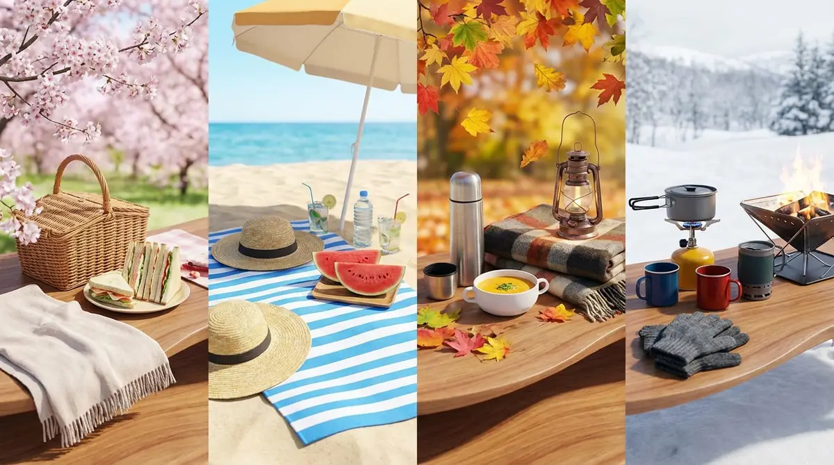 【季節別】ピクニックデートで追加したい持ち物一覧