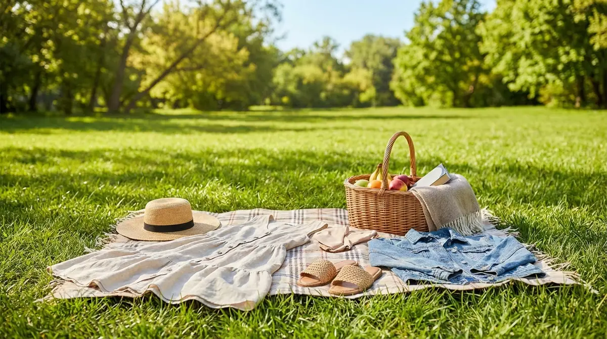 【レディース】ピクニックのおすすめ服装コーデ例