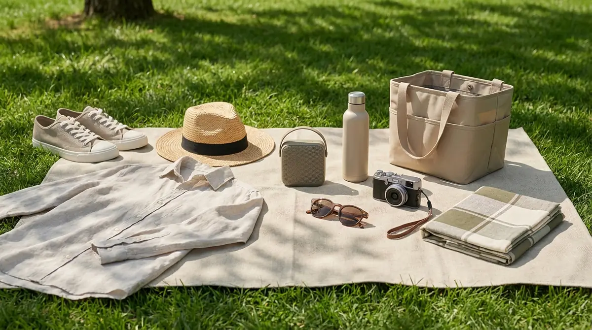 ピクニックの服装にプラスしたい便利アイテム