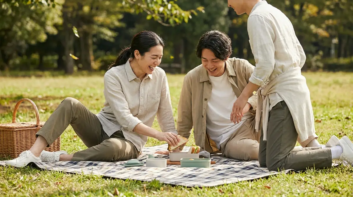 まとめ｜ピクニックの服装は動きやすさ×汚れ対策×体温調節で選ぼう