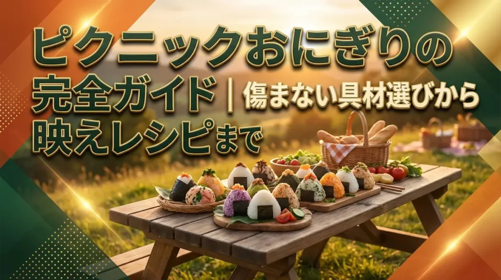 ピクニックおにぎりの完全ガイド｜傷まない具材選びから映えレシピまで