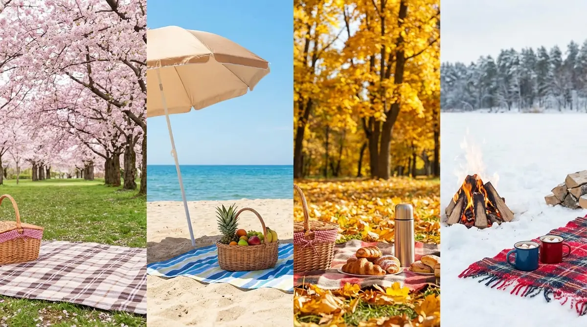 【季節別】春夏秋冬ピクニックで何するか迷ったときの楽しみ方