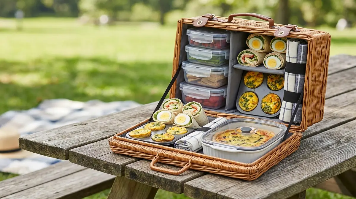 ピクニックで卵料理を崩さず持ち運ぶ詰め方のコツ