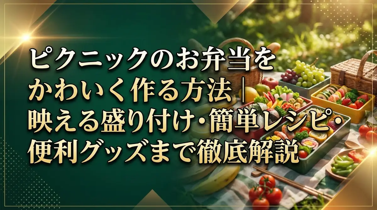 ピクニックのお弁当をかわいく作る方法|映える盛り付け・簡単レシピ・便利グッズまで徹底解説