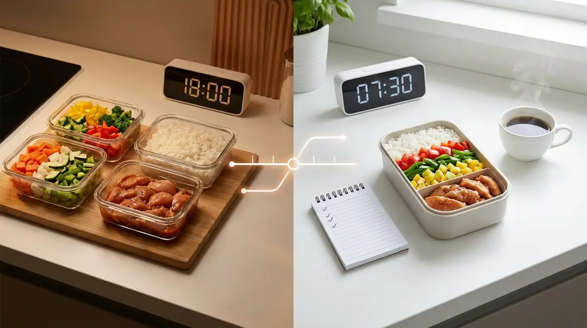 前日準備→当日朝のタイムスケジュール|30分で完成するお弁当作り