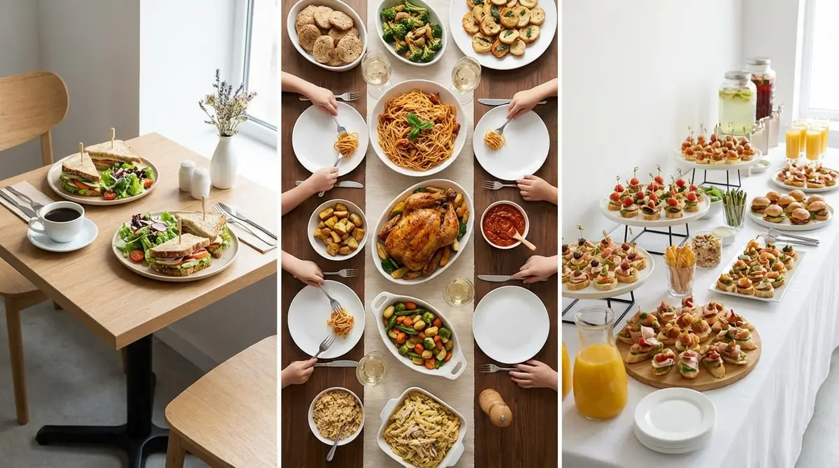 【シーン別】人数・メンバーに合わせた食べ物と量の目安