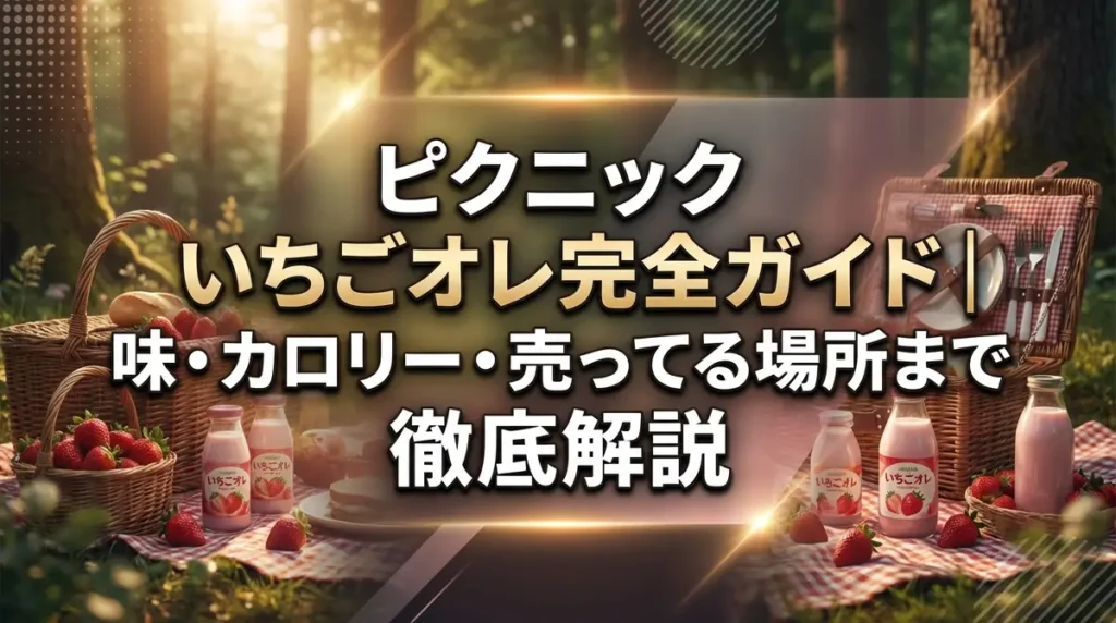 ピクニック いちごオレ完全ガイド｜味・カロリー・売ってる場所まで徹底解説