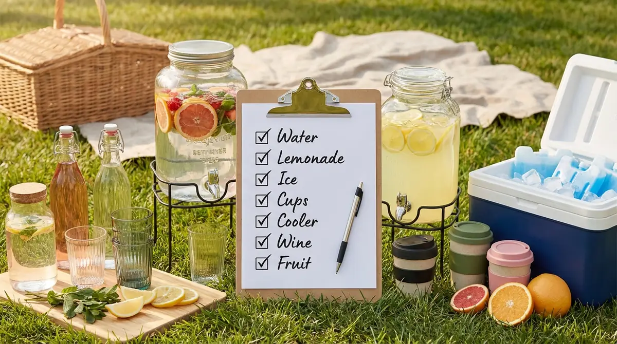 ピクニック当日の飲み物準備チェックリスト
