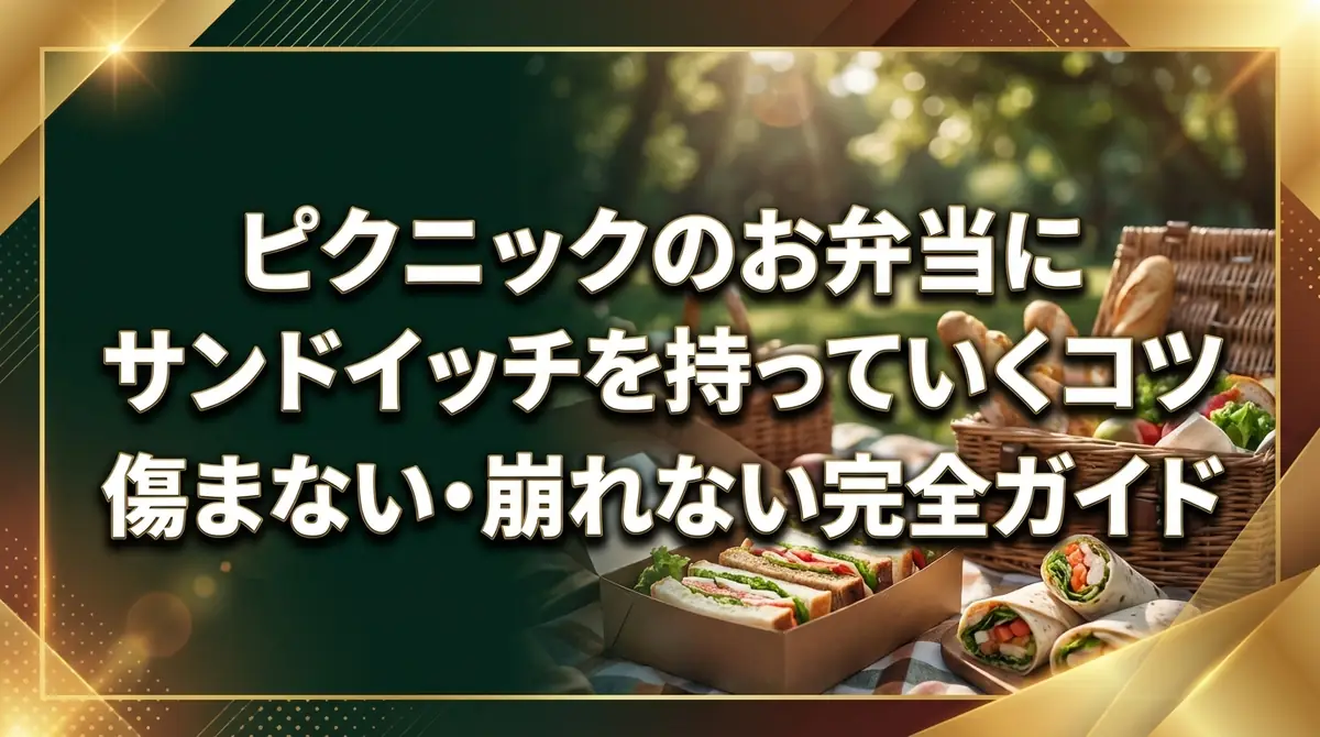 ピクニックのお弁当にサンドイッチを持っていくコツ|傷まない・崩れない完全ガイド