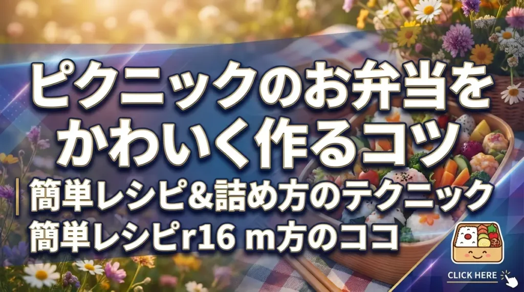 ピクニックのお弁当をかわいく作るコツ｜簡単レシピ&詰め方のテクニック