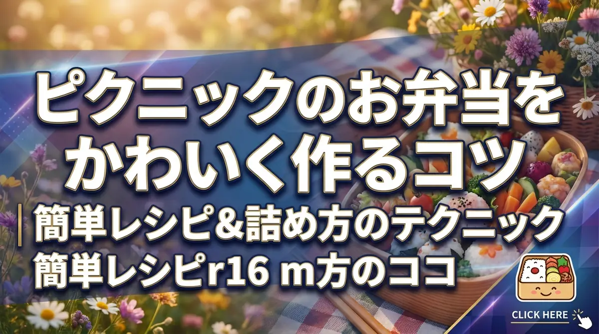 ピクニックのお弁当をかわいく作るコツ｜簡単レシピ&詰め方のテクニック