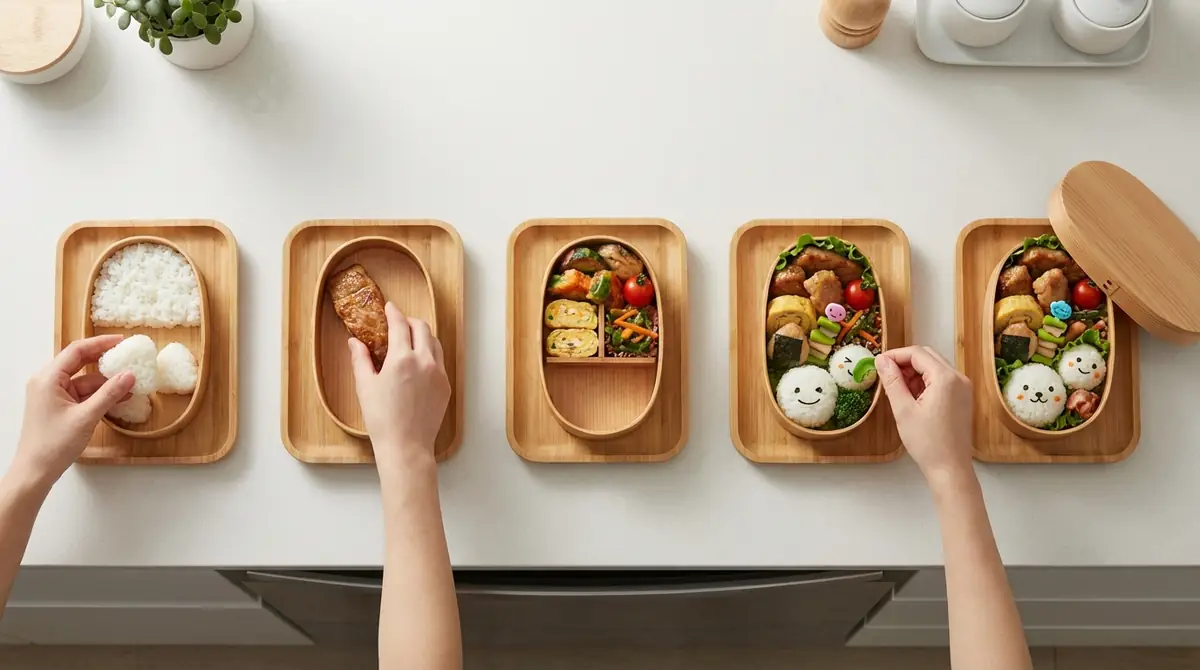 【図解】かわいいお弁当の詰め方5ステップ
