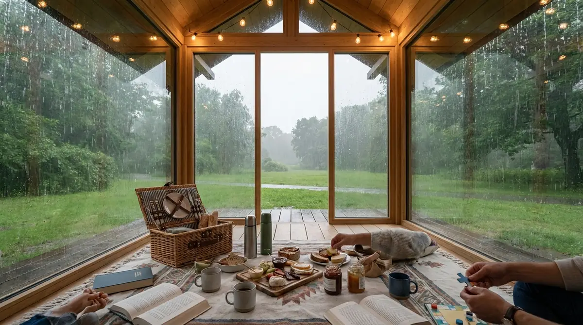 屋根付き・半屋外スポットで雨の日ピクニックを満喫する方法