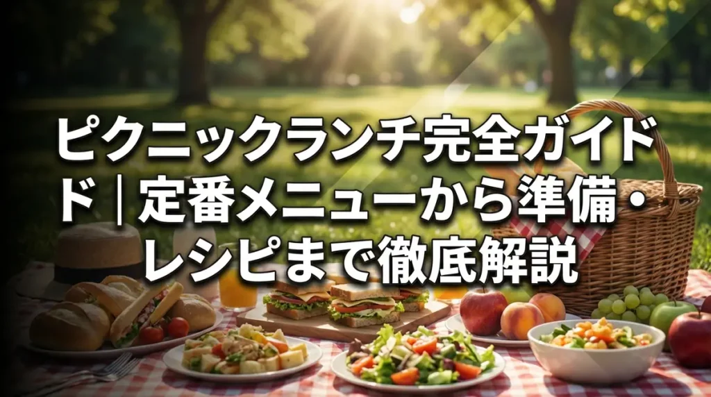 ピクニックランチ完全ガイド｜定番メニューから準備・レシピまで徹底解説