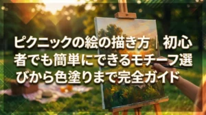 ピクニックの絵の描き方｜初心者でも簡単にできるモチーフ選びから色塗りまで完全ガイド