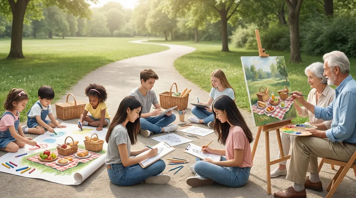 【年齢別】ピクニックの絵の描き方ガイド