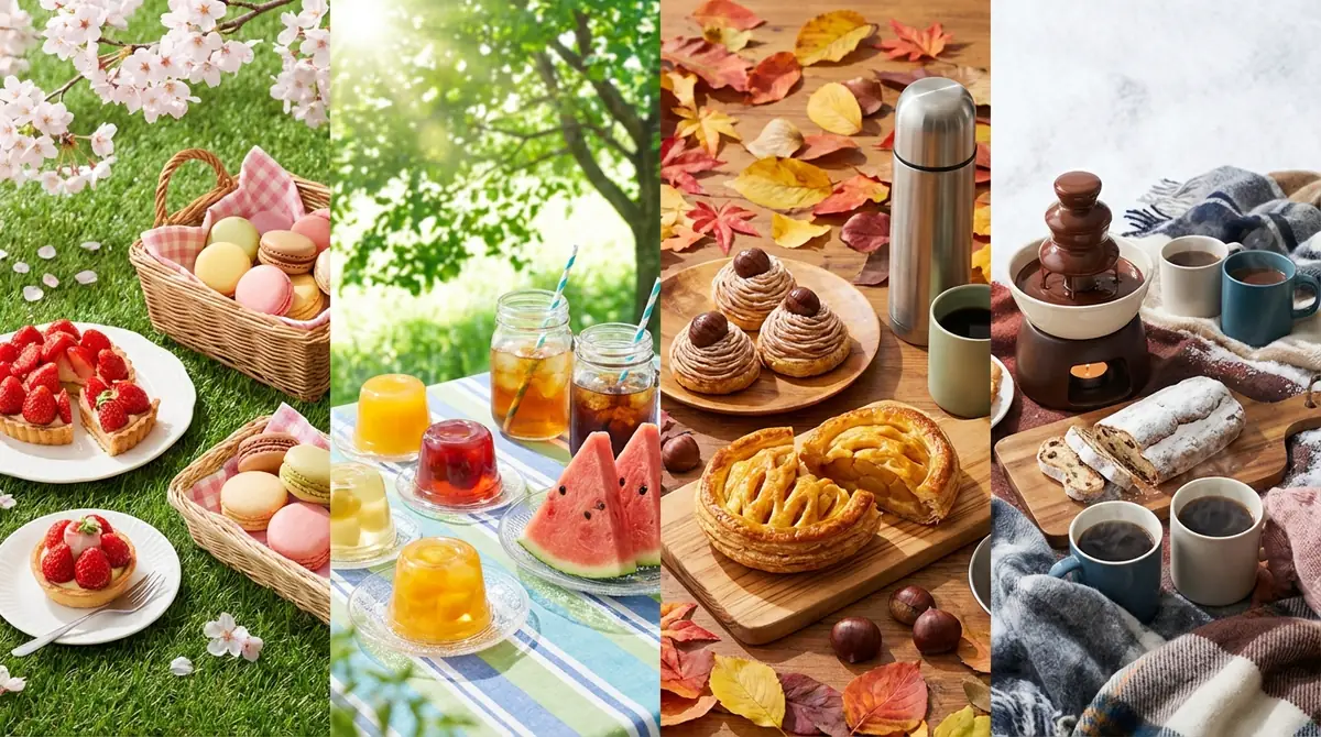 【季節別】ピクニックスイーツの選び方と注意点