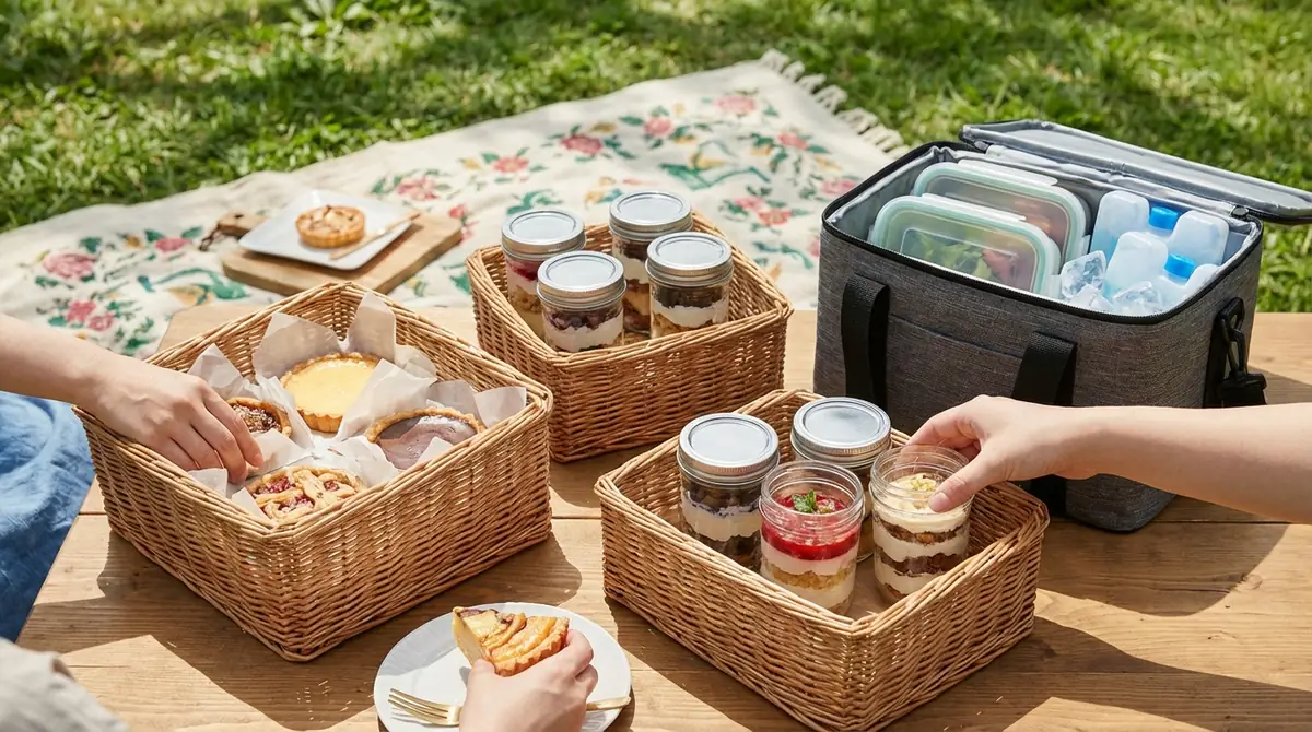 ピクニックスイーツの持ち運び・保存テクニック