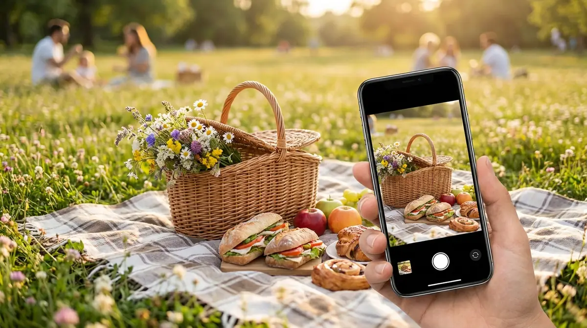 映えピクニック写真の撮り方【スマホだけでOK】