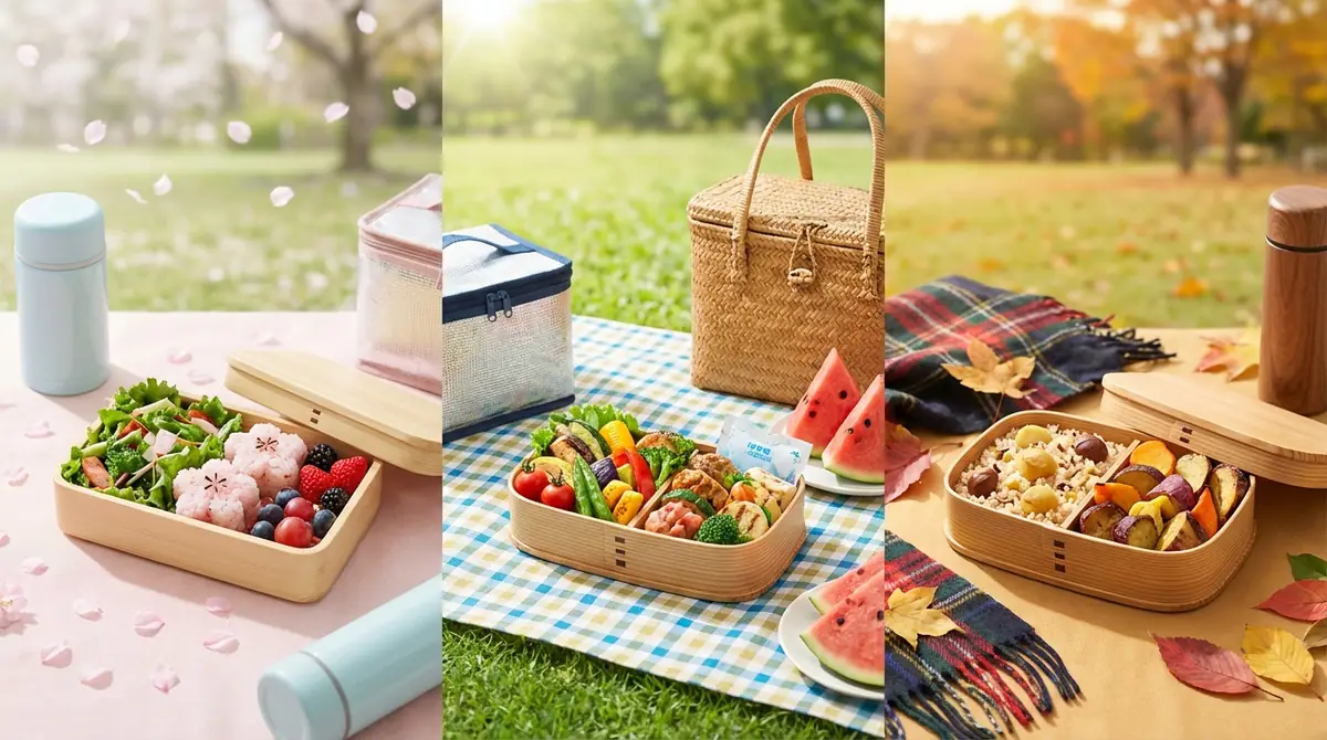 春夏秋のピクニック弁当で気をつけるポイント【季節別】