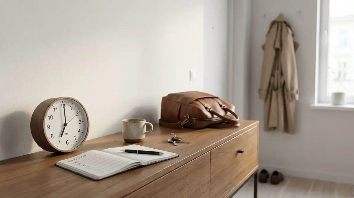 当日朝のタイムスケジュール例｜出発2時間前からの段取り