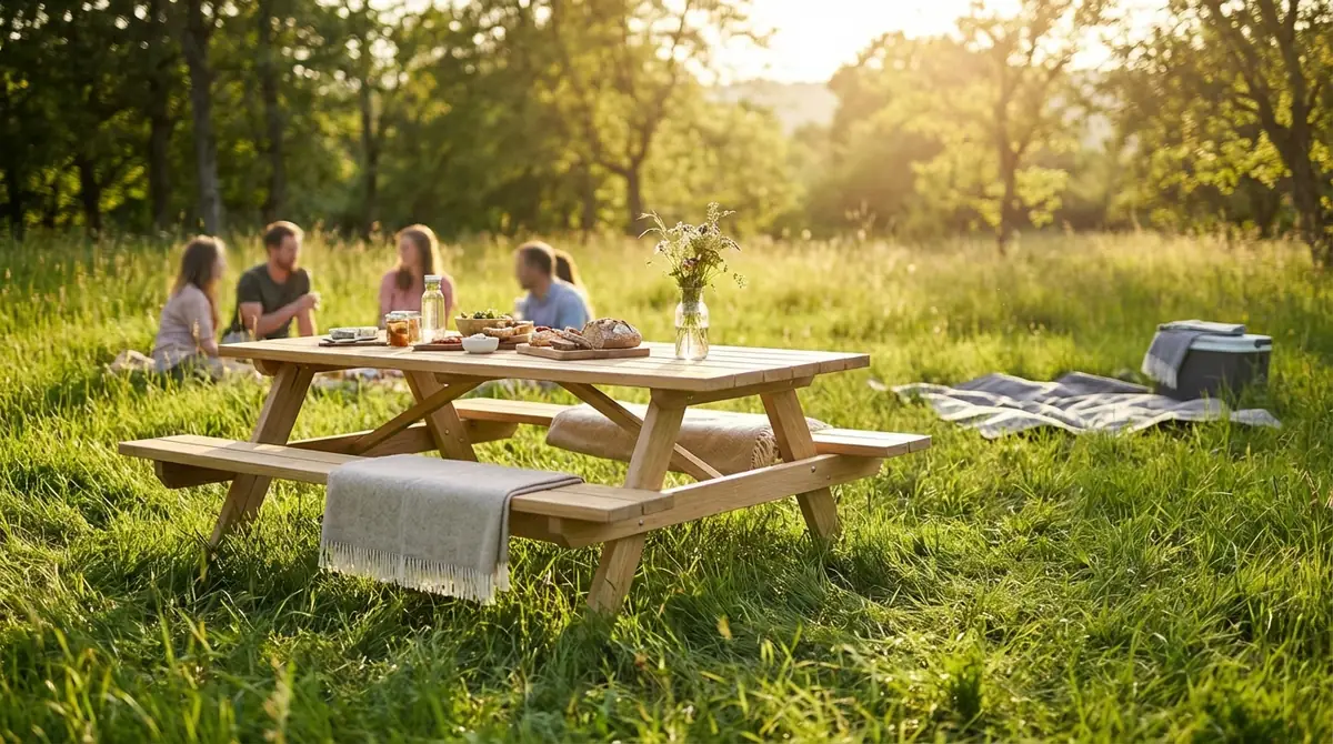 ピクニックに机があると変わる3つのこと
