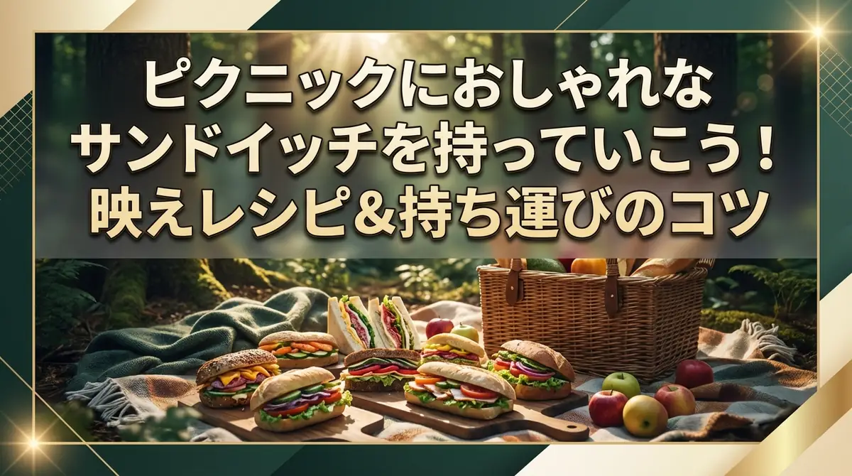 ピクニックにおしゃれなサンドイッチを持っていこう！映えレシピ&持ち運びのコツ
