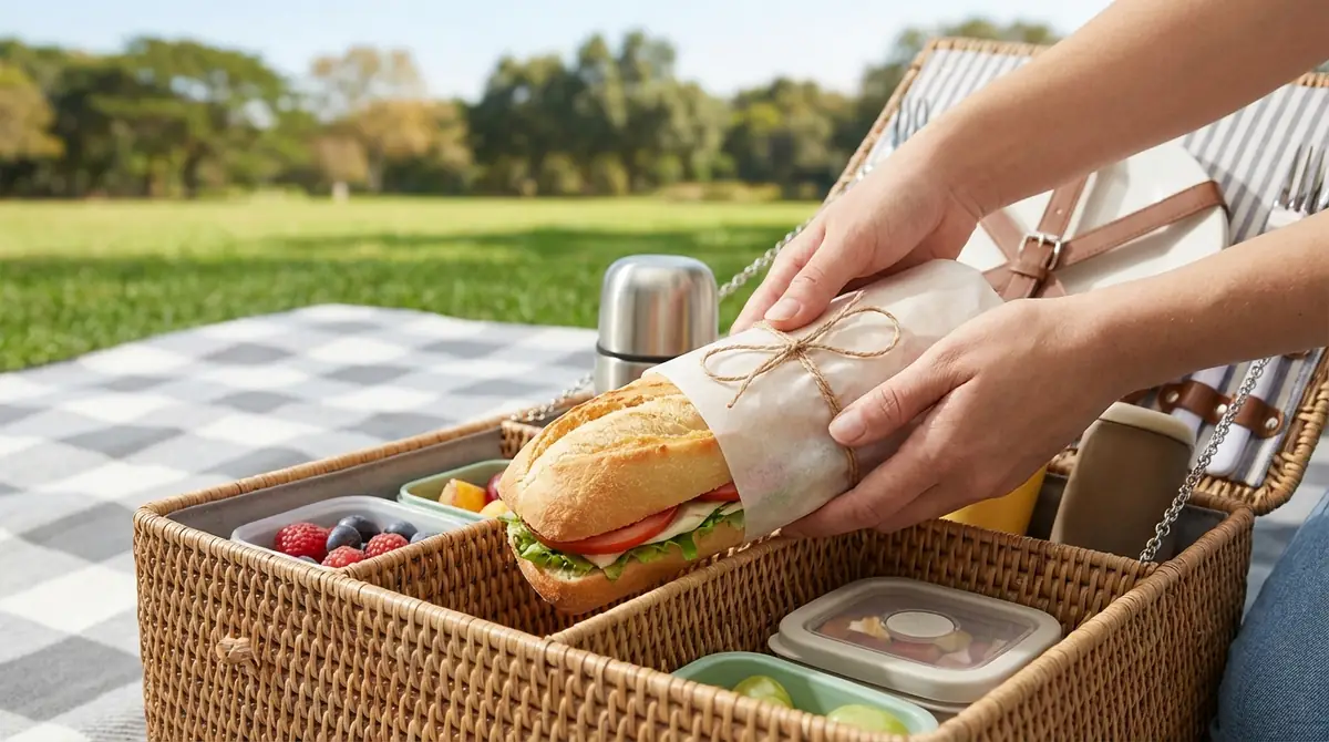 ピクニックで崩れないサンドイッチの包み方・詰め方