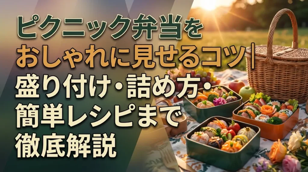 ピクニック弁当をおしゃれに見せるコツ｜盛り付け・詰め方・簡単レシピまで徹底解説