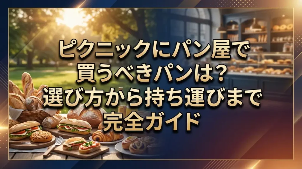 ピクニックにパン屋で買うべきパンは？選び方から持ち運びまで完全ガイド