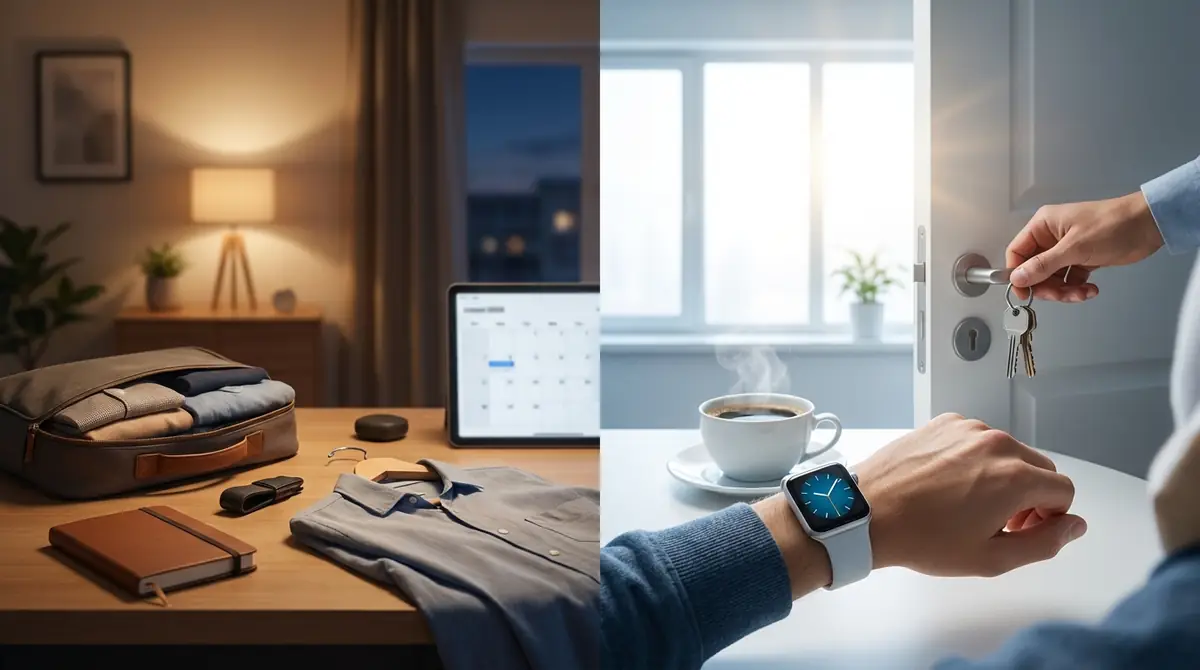 前日準備→当日朝の時短スケジュール