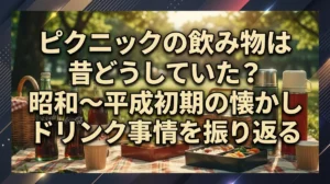 ピクニックの飲み物は昔どうしていた？昭和〜平成初期の懐かしドリンク事情を振り返る