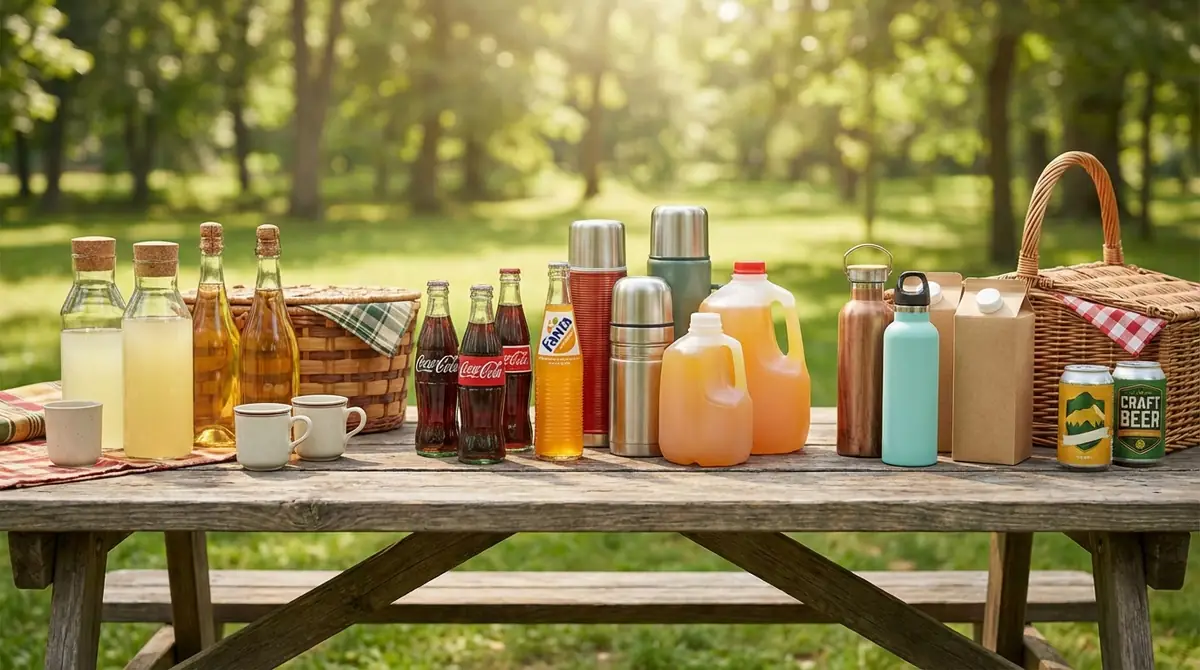 昔のピクニック飲み物を時代別に振り返る