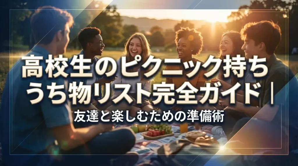 高校生のピクニック持ち物リスト完全ガイド｜友達と楽しむための準備術