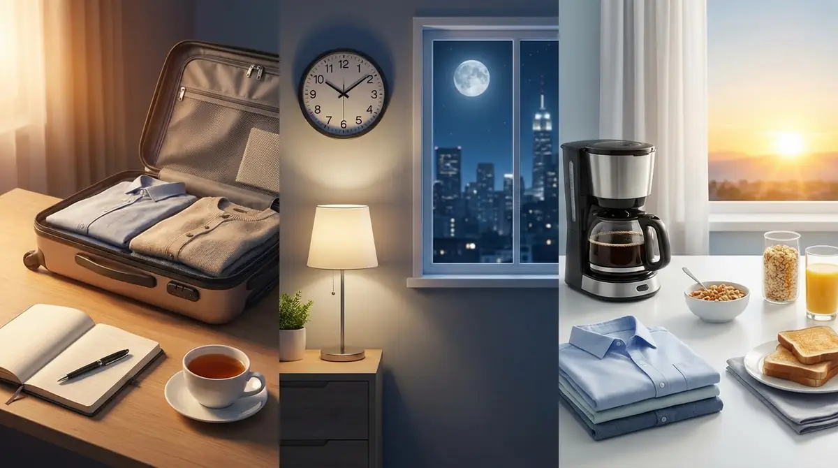 前日〜当日朝の準備スケジュール