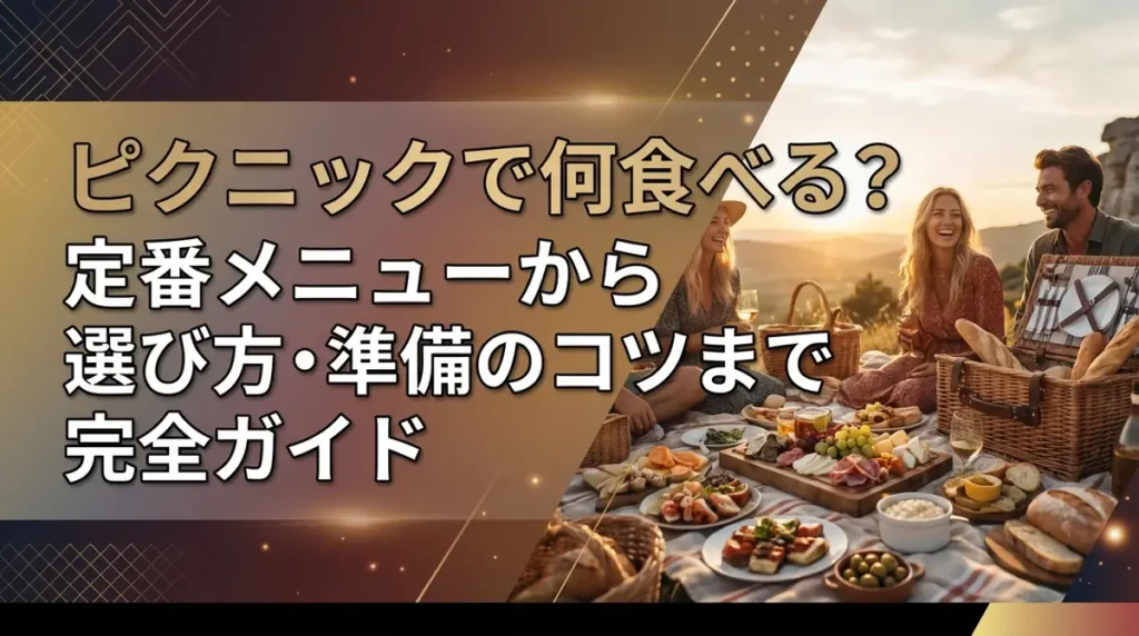 ピクニックで何食べる？定番メニューから選び方・準備のコツまで完全ガイド