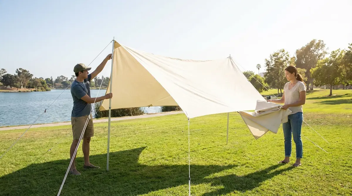 日よけの設営・撤収をスムーズにするコツ