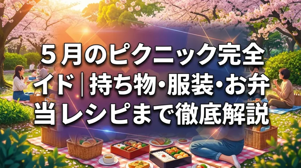 5月のピクニック完全ガイド｜持ち物・服装・お弁当レシピまで徹底解説